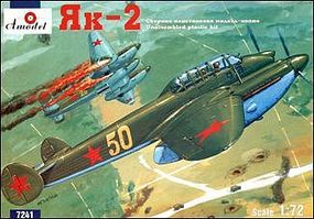 A-Model-From-Russia Yak2 (Prototype BB22) Short Range Bomber Plastic Model Airplane Kit 1/72 Scale #7241 A-Model-From-Russia Yak2 (Prototype BB22) Short Range Bomber Plastic Model Airplane Kit 1/72 Scale #7241
