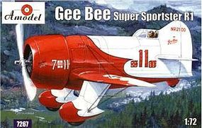 A-Model-From-Russia Gee Bee Super Sportster R1 Aircraft Plastic Model Airplane Kit 1/72 Scale #7267