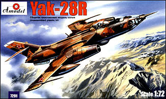 A-Model-From-Russia Yak28R Russian Bomber Plastic Model Airplane Kit 1/72 Scale #7291