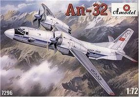 Antonov An32 Soviet Transport Aircraft Plastic Model Airplane Kit 1/72 Scale #7296