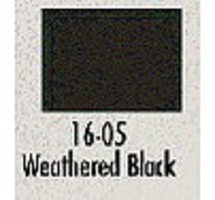 Modelflex Railroad Color Weathered Black 1oz. Bottle Hobby and Model Acrylic Paint #1605