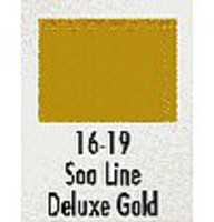 Modelflex Soo Line Dulux Gold 1oz. Bottle Hobby and Model Acrylic Paint #1619