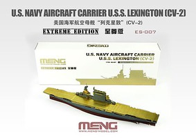 Meng US Navy Aircraft Carrier USS Lexington Plastic Model Military Ship Kit 1/700 Scale #es007