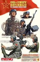 Meng PLA Armored Vehicle Crew Figure Set (5) Plastic Model Military Figure Kit 1/35 Scale #hs1