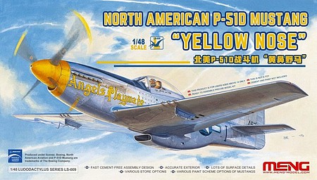 Meng NA P-51D Mustang Yellow Plastic Model Airplane Kit 1/48 scale #ls009