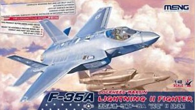 Meng F35A Lightning II Fighter Plastic Model Airplane Kit 1/48 Scale #ls7