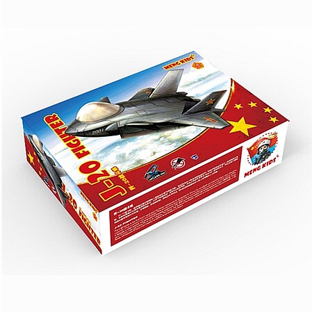 Meng Toon Kit J-20 Fighter Plastic Model Airplane Kit #mp005