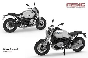 Meng BMW R9T Plastic Model Motorcycle Kit 1/9 Scale #mt003