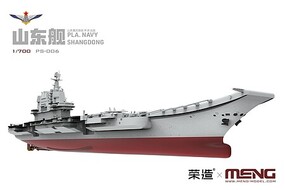 Meng PLA Navy Shandong Chinese Carrier Plastic Model Military Ship Kit 1/700 Scale #ps006
