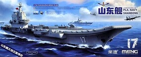 Meng PLA Navy Shandong Pre-Colored Plastic Model Military Ship Kit 1/700 Scale #ps006s
