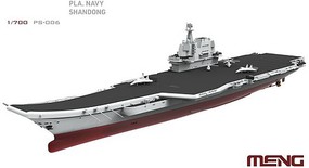 Meng PLA Navy Shandong Chinese Aircraft Carrier Plastic Model Military Ship Kit 1/700 Scale #ps6