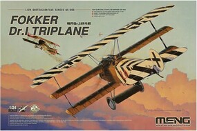 Meng Fokker Dr.I Triplane Plastic Model Airplane Kit 1/24 Scale #qs003
