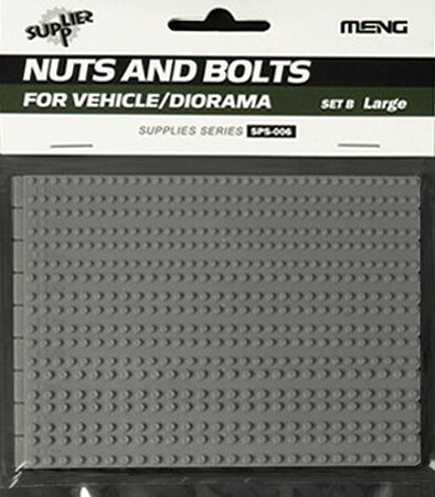 Meng Large Nuts & Bolts Set B Plastic Model Vehicle Accessory 1/35 Scale #sps006