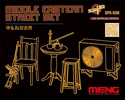 Meng Middle Eastern Street Set Plastic Model Military Diorama 1/35 Scale #sps036