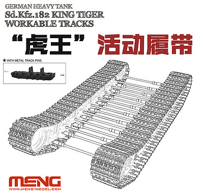 Meng King Tiger Workable Tracks Plastic Model Vehicle Accessory 1/35 Scale #sps038