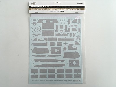 Meng SD.KFZ.171 Panther Decal Type1 Plastic Model Vehicle Decal #sps050