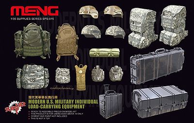 Meng Modern US Individual Load-Carrying Equipment Plastic Model Military Accessory 1/35 #sps15