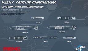Meng US Satellite Guided Bombs Plastic Model Military Diorama 1/48 Scale #sps45 Meng US Satellite Guided Bombs Plastic Model Military Diorama 1/48 Scale #sps45