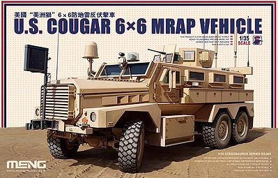 Meng MRAP Cougar 6x6 Plastic Model Military Vehicle Kit 1/35 Scale #ss005