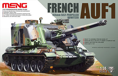 Meng Model Kits French AUF1 155mm Howitzer -- Plastic Model Military Vehicle Kit -- 1/35 Scale -- #ts004