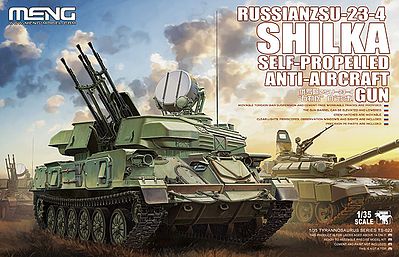 Meng Russian ZSU-23-4 Shilka Plastic Model Military Vehicle Kit 1/35 Scale #ts023