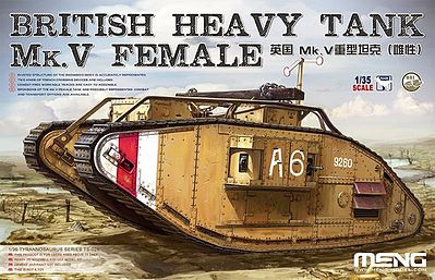 Meng British Heavy Tank Mk.V Plastic Model Military Vehicle Kit 1/35 Scale #ts029