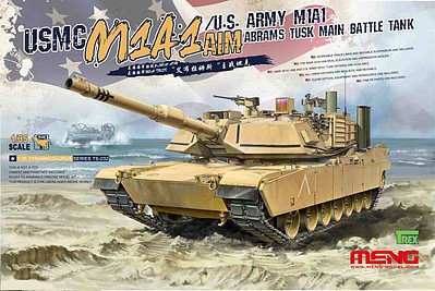 Meng Usmc M1A1 Abrams Tusk MBT Plastic Model Military Vehicle Kit 1/35 Scale #ts032
