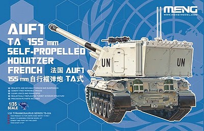 Meng Auf1 TA 155mm Self-Propelled Howitzer French Tank Plastic Model Kit 1/35 #ts24