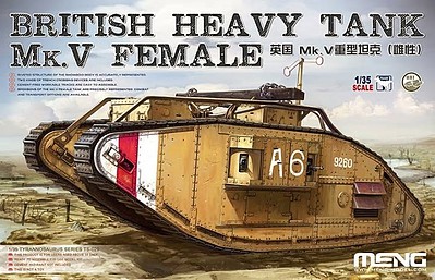 Meng Mk V Female British Main Battle Tank Plastic Model Military Vehicle Kit 1/35 Scale #ts29