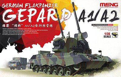 Meng Gepard A1/A2 German Flakpanzer Plastic Model Military Vehicle Kit 1/35 Scale #ts30
