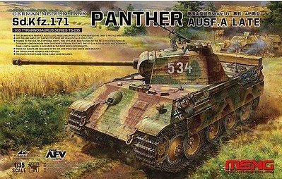 Meng SdKfz 171 Panther Ausf A Late German Medium Tank Plastic Model Military Vehicle 1/35 #ts35