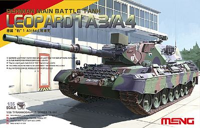 Meng Leopard 1 A3/A4 German Main Battle Tank (New Tool) Plastic Model Tank Kit 1/35 Scale #ts7
