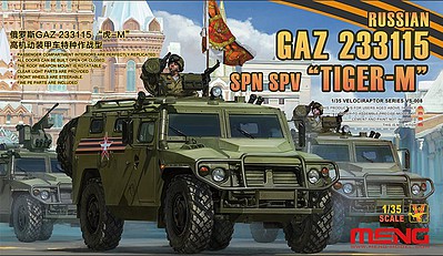 Meng Russian GAZ 233115 Tiger-M Plastic Model Military Vehicle Kit 1/35 Scale #vs008