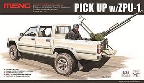 Meng Dual Cab Toyota Hi-Lux Pickup Truck with ZPU1 Gun Plastic Model Truck Kit 1/35 #vs1 Meng Dual Cab Toyota Hi-Lux Pickup Truck with ZPU1 Gun Plastic Model Truck Kit 1/35 #vs1