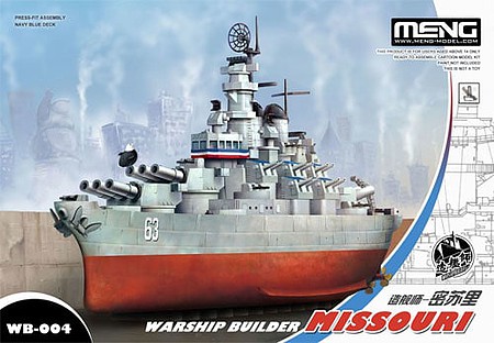 Meng Warship Builder Missouri Plastic Model Military Ship Kit #wb004