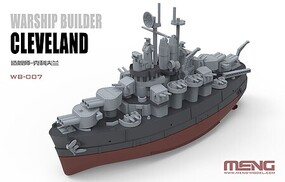 Meng Warship Builder Cleveland Plastic Model Military Ship Kit #wb007