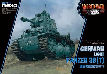 Meng German Light Panzer 38t Toons Plastic Model Military Vehicle Kit #wwt011