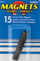 3/8'' Dia. x 1/8'' Thick Mini Ceramic Magnet Discs (15)