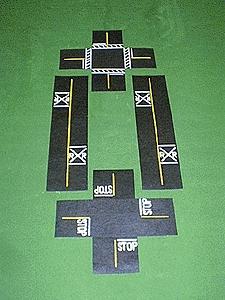 Mini-Hwy Railroad Crossing & Intersection Model Railroad Road Accessory HO Scale #205