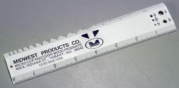 Midwest Hobby & Craft Ruler 8 Precision Measuring Tool #1125