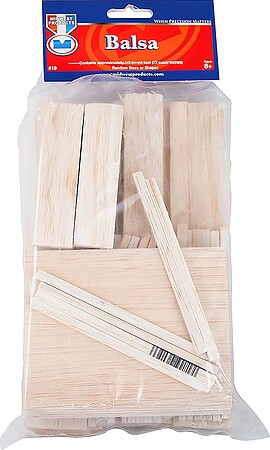 Midwest Econ Bag Balsa Wood 24/ (24)