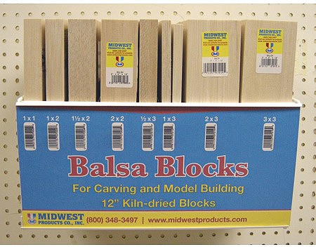 Midwest Balsa Block Display (Dropship)