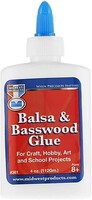 Midwest Balsa & Basswood Glue 4oz Hobby and Craft Wood Glue #361