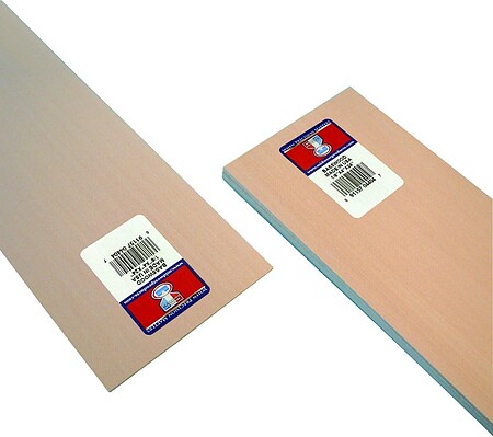 MIDWEST PRODUCTS 4404 Basswood Sheet, 24 in L, 4 in W, Basswood 10 Pack  #VORG2005114, 4404