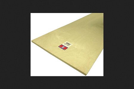 Midwest Products 4402 Basswood Sheet, 24 in L, 4 in W, Basswood 10