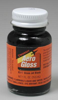 Midwest Aerogloss Jet Black 1 oz