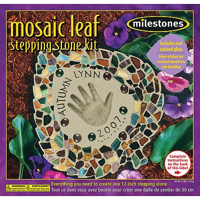 Midwest Milestones Mosaic Leaf Stone Kit