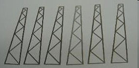 Miller HO/O BILLBOARD SUPPORTS 6 Miller HO/O BILLBOARD SUPPORTS 6
