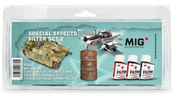 MIG Enamel Special Effects Filter Set #2 (3) 35ml Bottles Hobby and Model Paint Set #p268