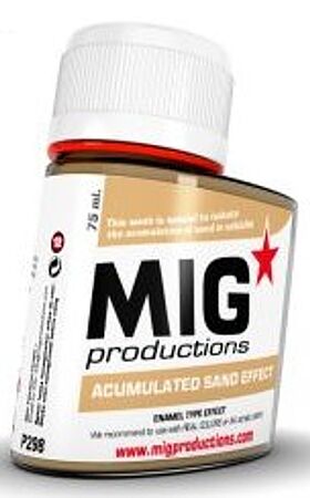 MIG Enamel Accumulated Sand Effect 75ml Bottle MIG Enamel Accumulated Sand Effect 75ml Bottle
